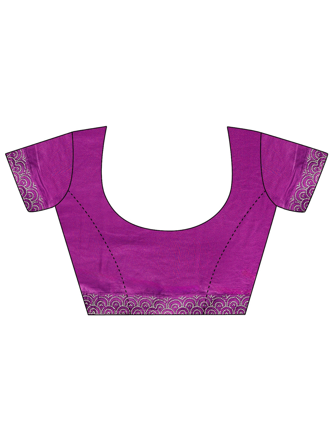 Libas Burgundy Stone Work Embellished Satin Saree