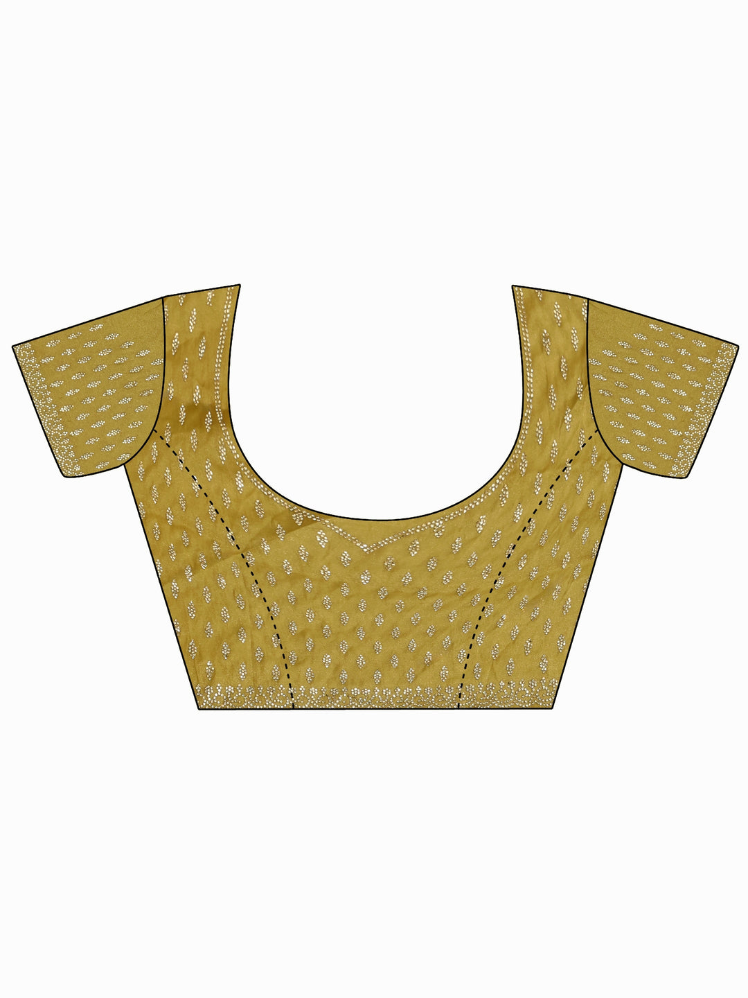 Libas Art Mustard Embellished Tissue Saree
