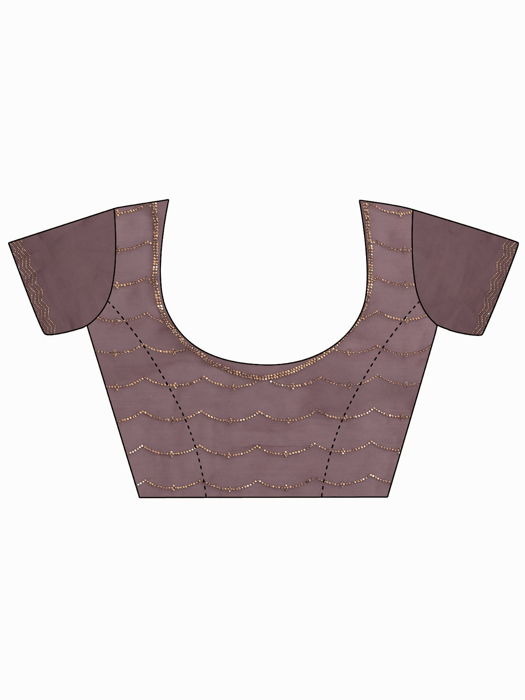 Libas Art Mauve Embellished Tissue Saree