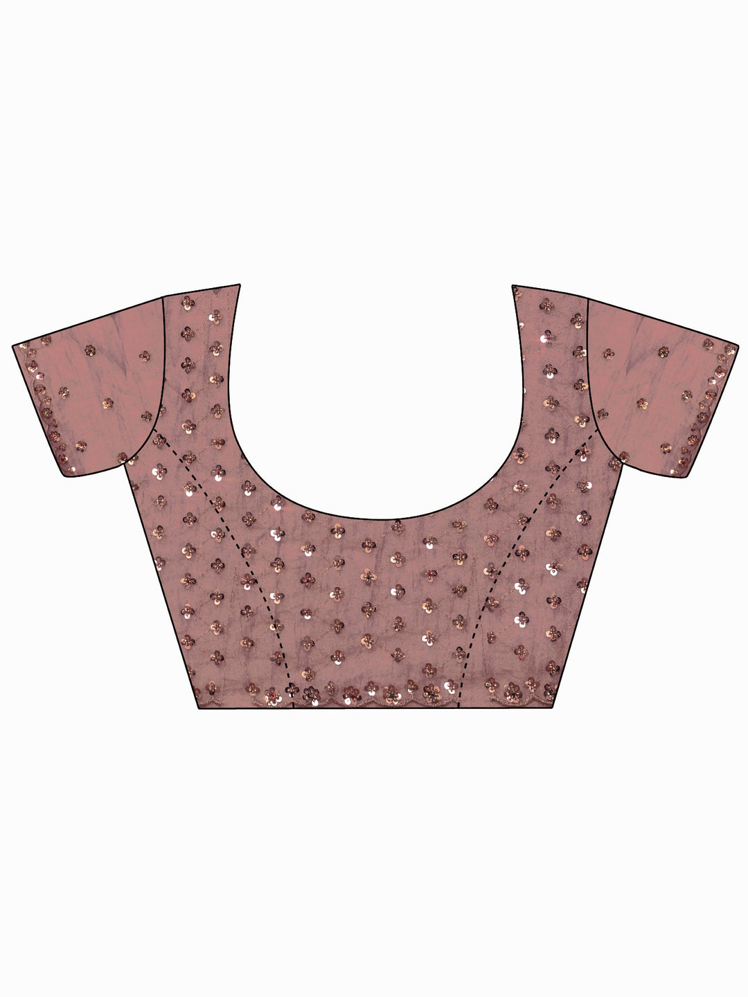 Libas Art Rose Pink Stone Work Embellished Tisue Saree