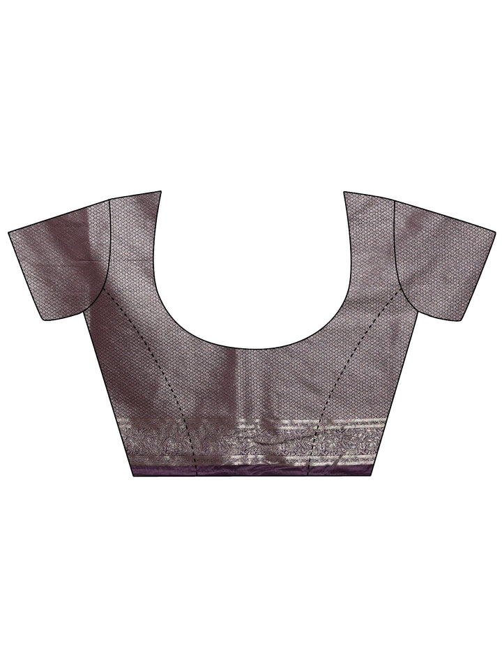 Libas Lavender Banarasi Brocade Saree