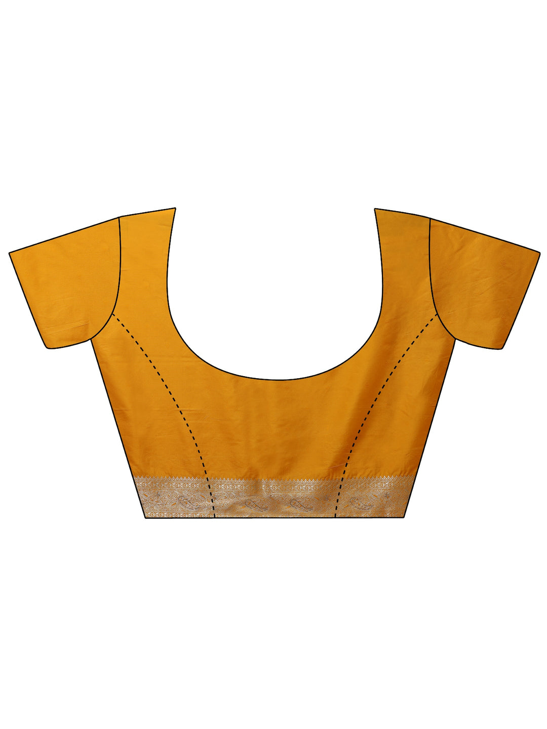 Libas Mustard Woven Design Silk Blend Saree
