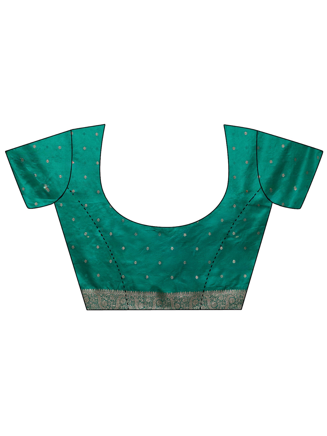 Libas Pink and Green Ethnic Woven Design Silk Blend Saree
