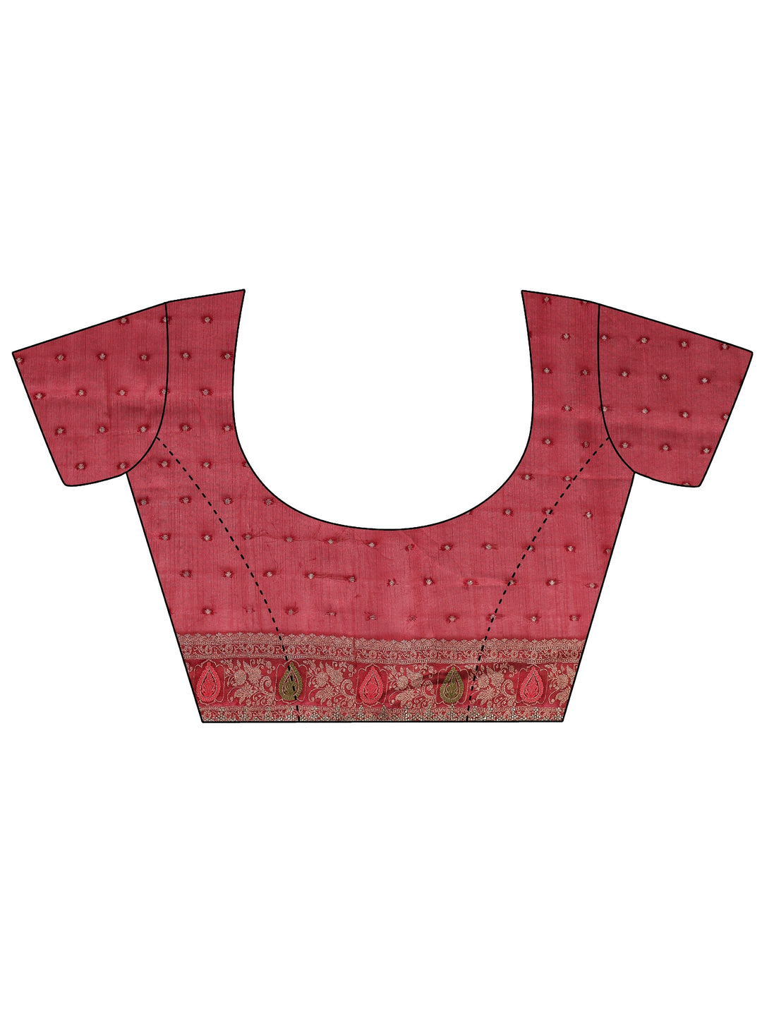 Libas Art Wine Bandhani Embellished Chiffon Saree