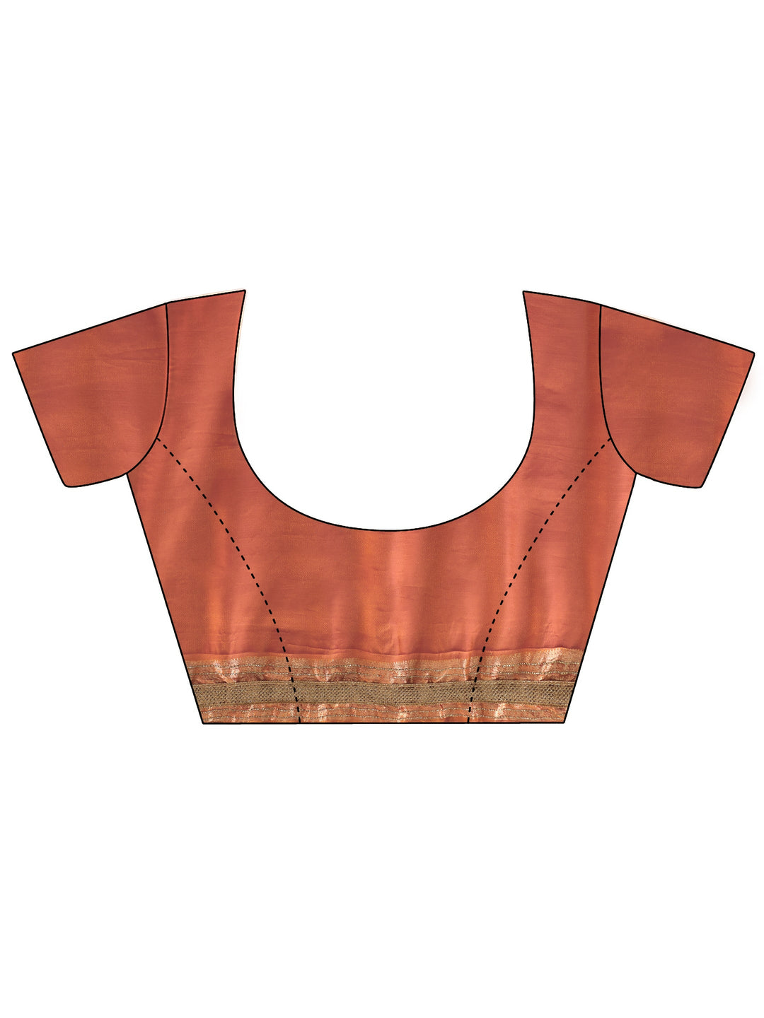 Libas Art Orange Embellished Silk Blend Saree