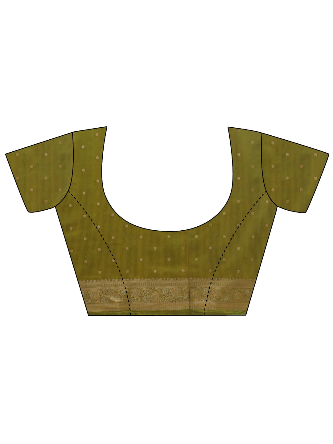 Libas Art Lemon Green Woven Design Silk Blend Saree