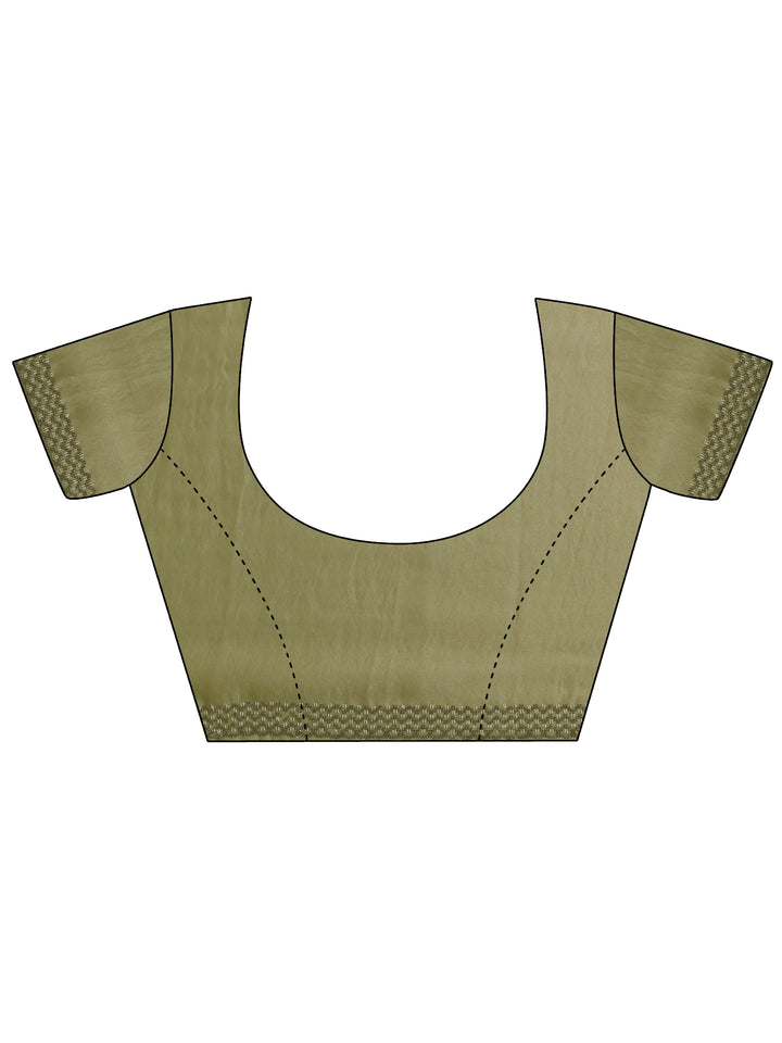Libas Pista Green Embellished Tissue Saree