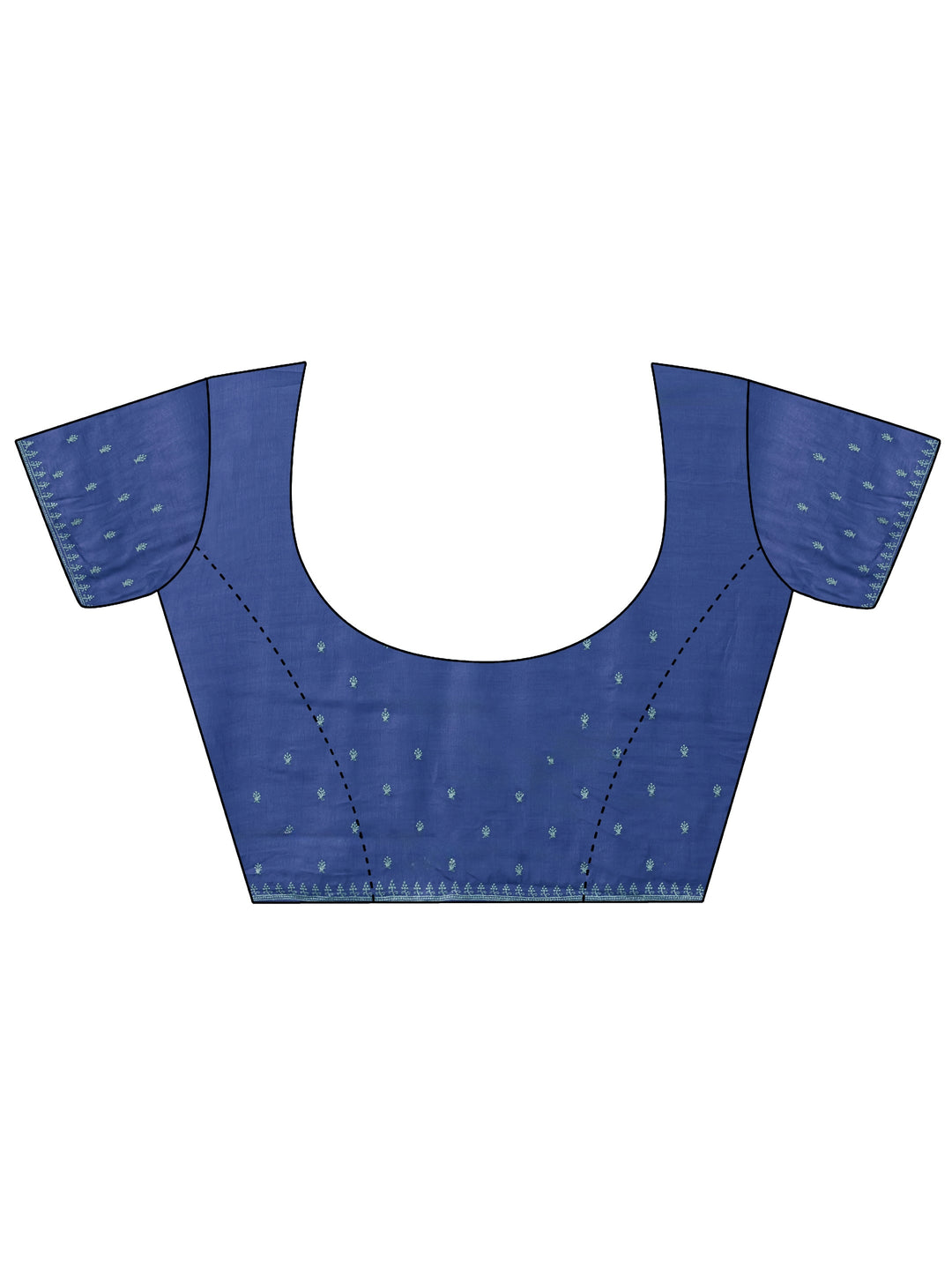 Libas Cobalt Blue Embellished Silk Blend Saree