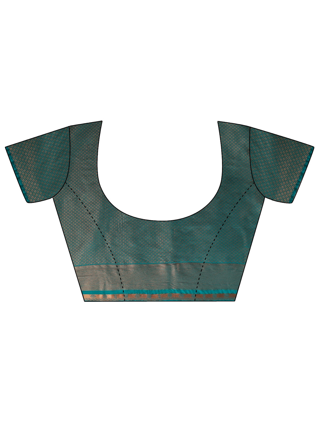Libas Sea Green Silk Blend Paithani Saree