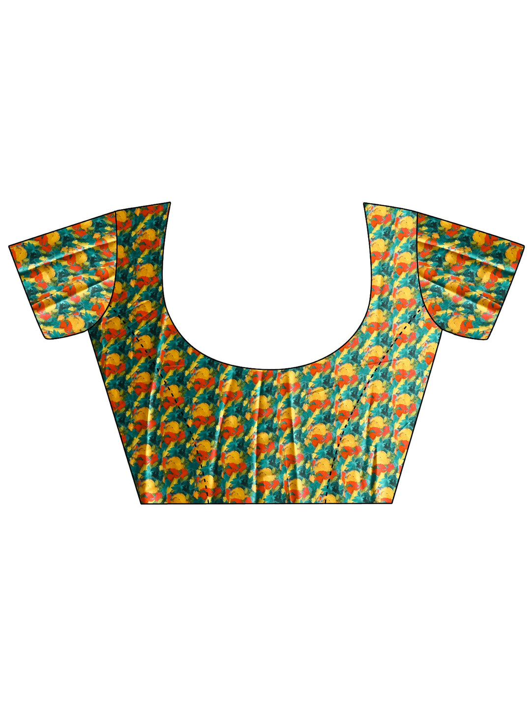 Libas Green Tissue Saree with Gota Border