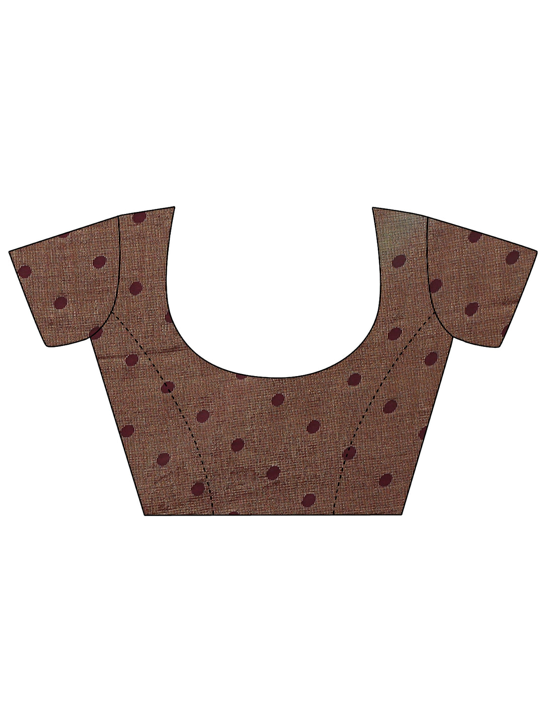 Libas Wine Geometric Woven Design Silk Blend Saree