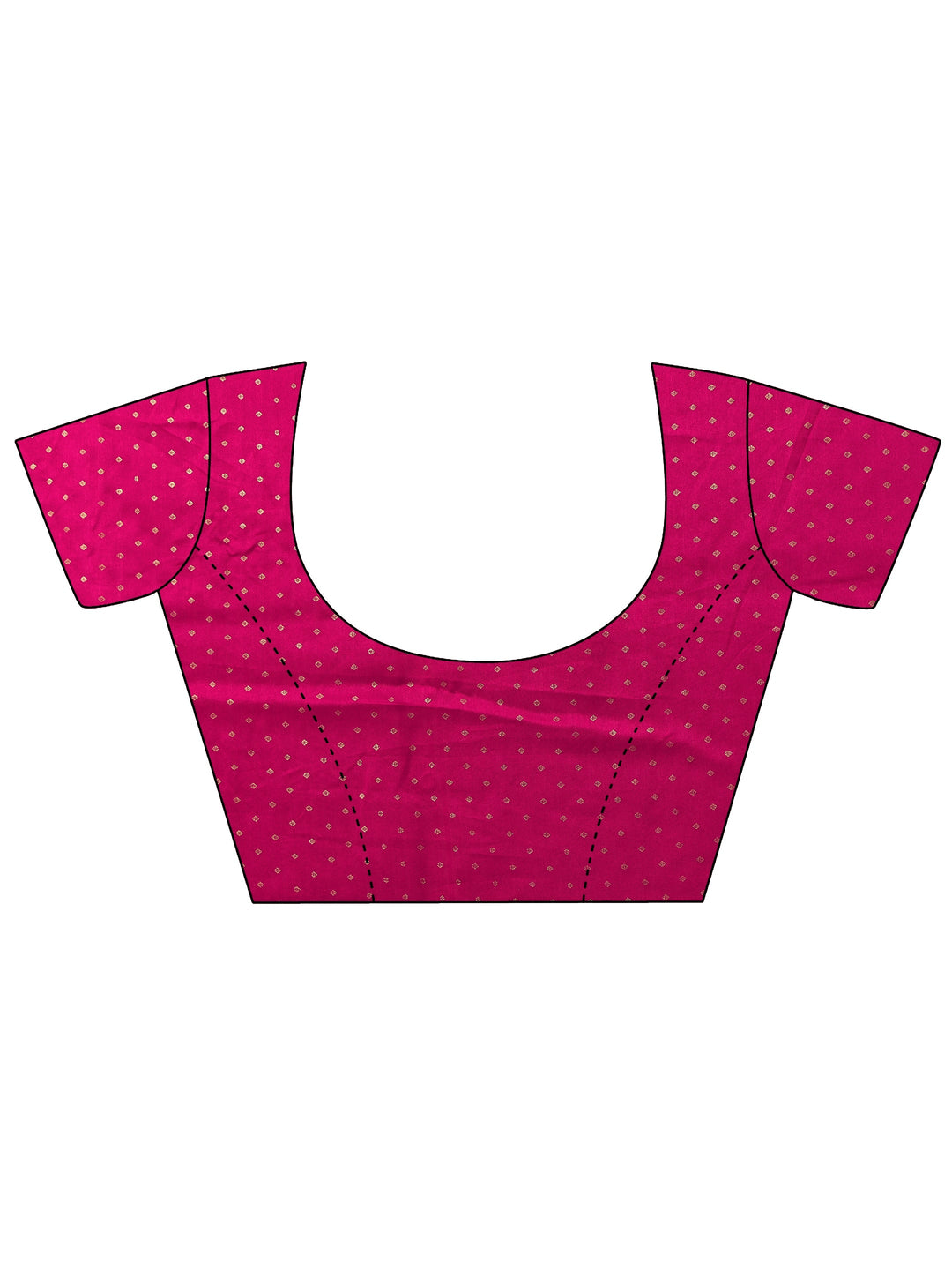 Libas Fuchsia Pink Floral Printed Silk Saree