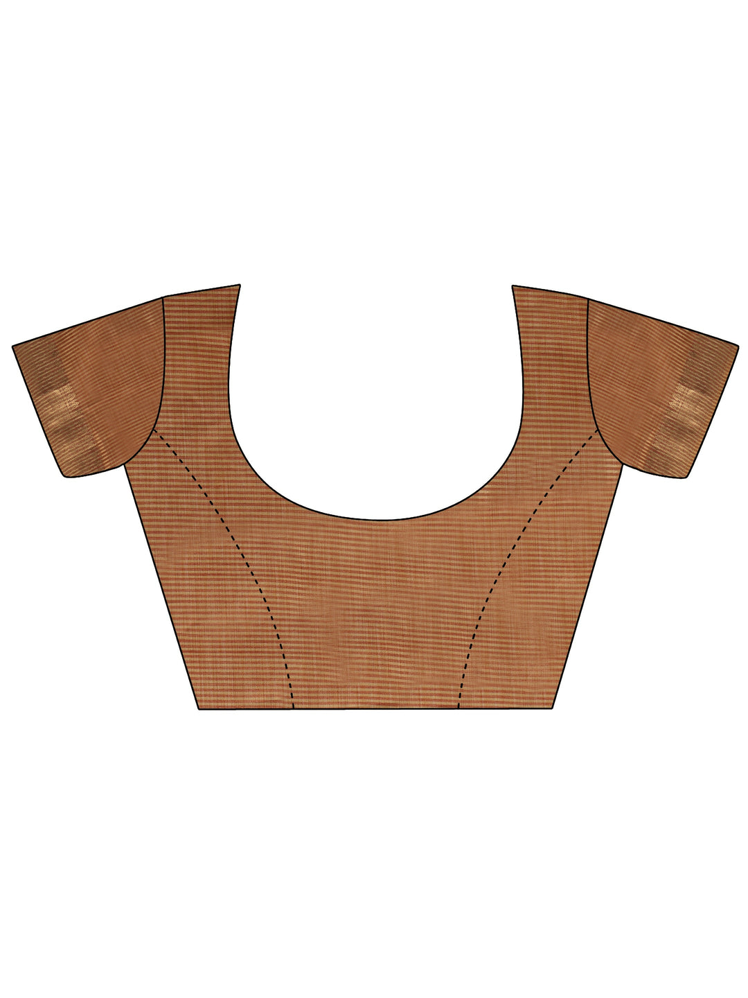 Libas Rust Brown Woven Design Silk Blend Saree