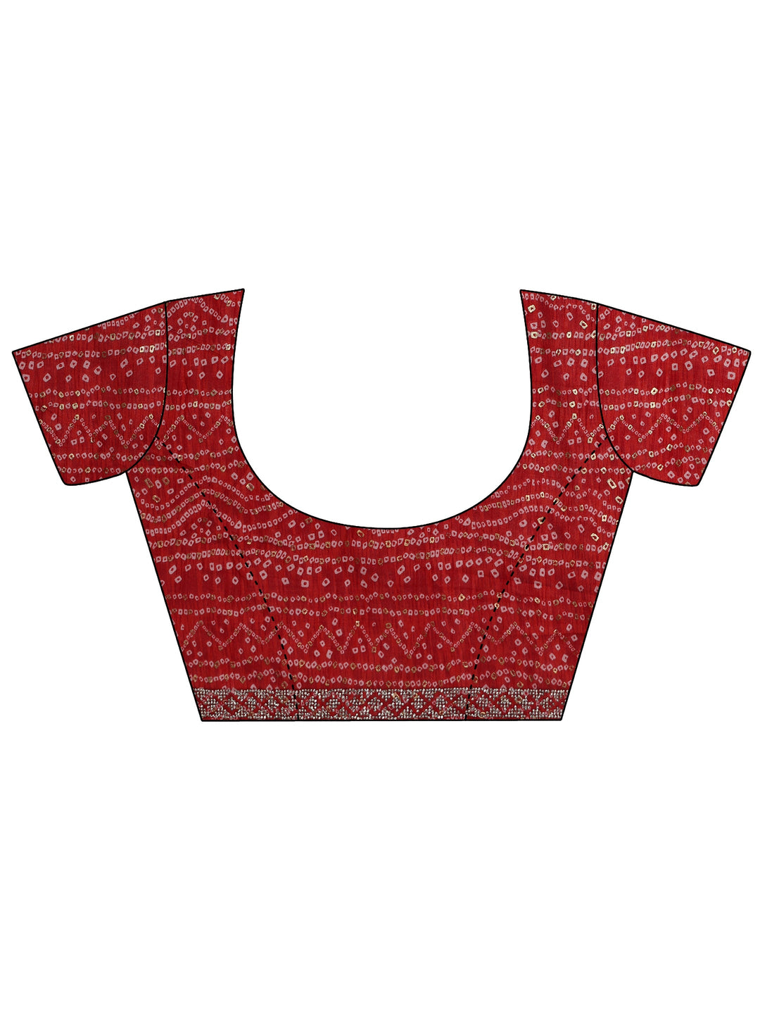 Libas Mustard Woven Design Tissue Saree with Applique Work