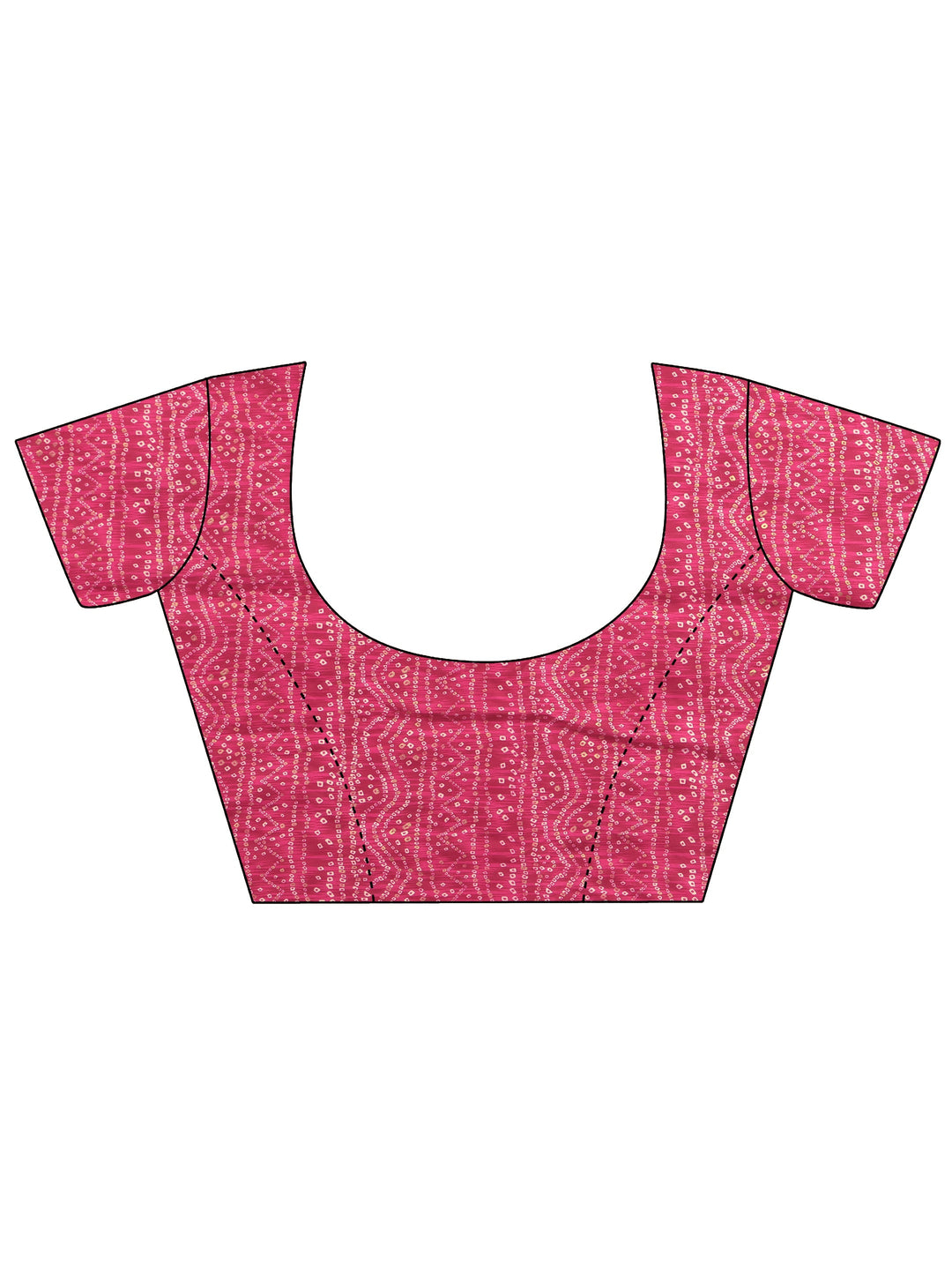 Libas Pink Woven Design Tissue Saree with Applique Design