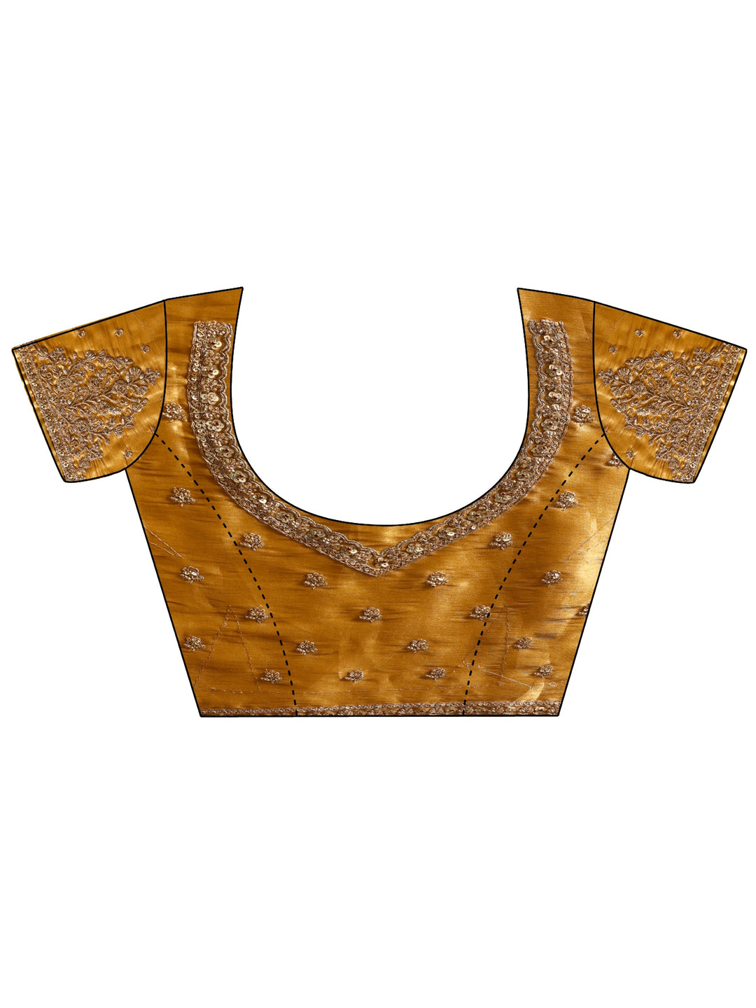 Libas Art Mustard Woven Design Silk Blend Saree with Potli Bag