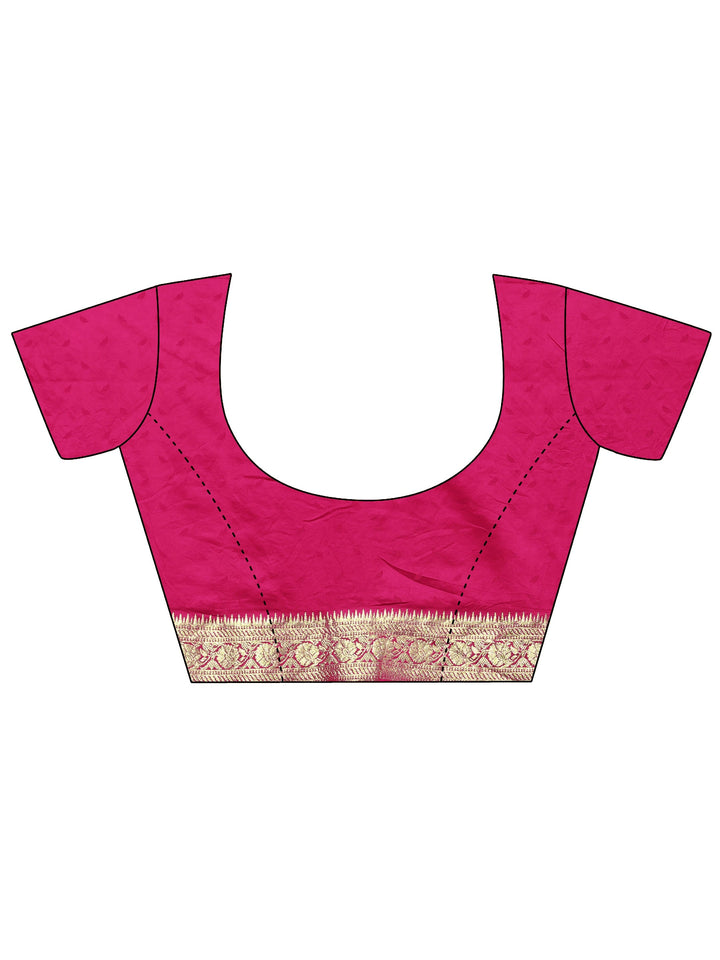 Libas Peach Gharchola Stone Work Silk Blend Saree