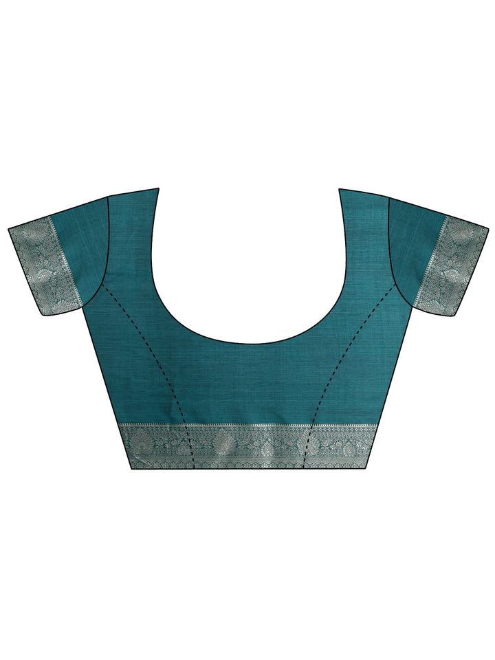Libas Sea Green Patola Inspired Printed Georgette Saree