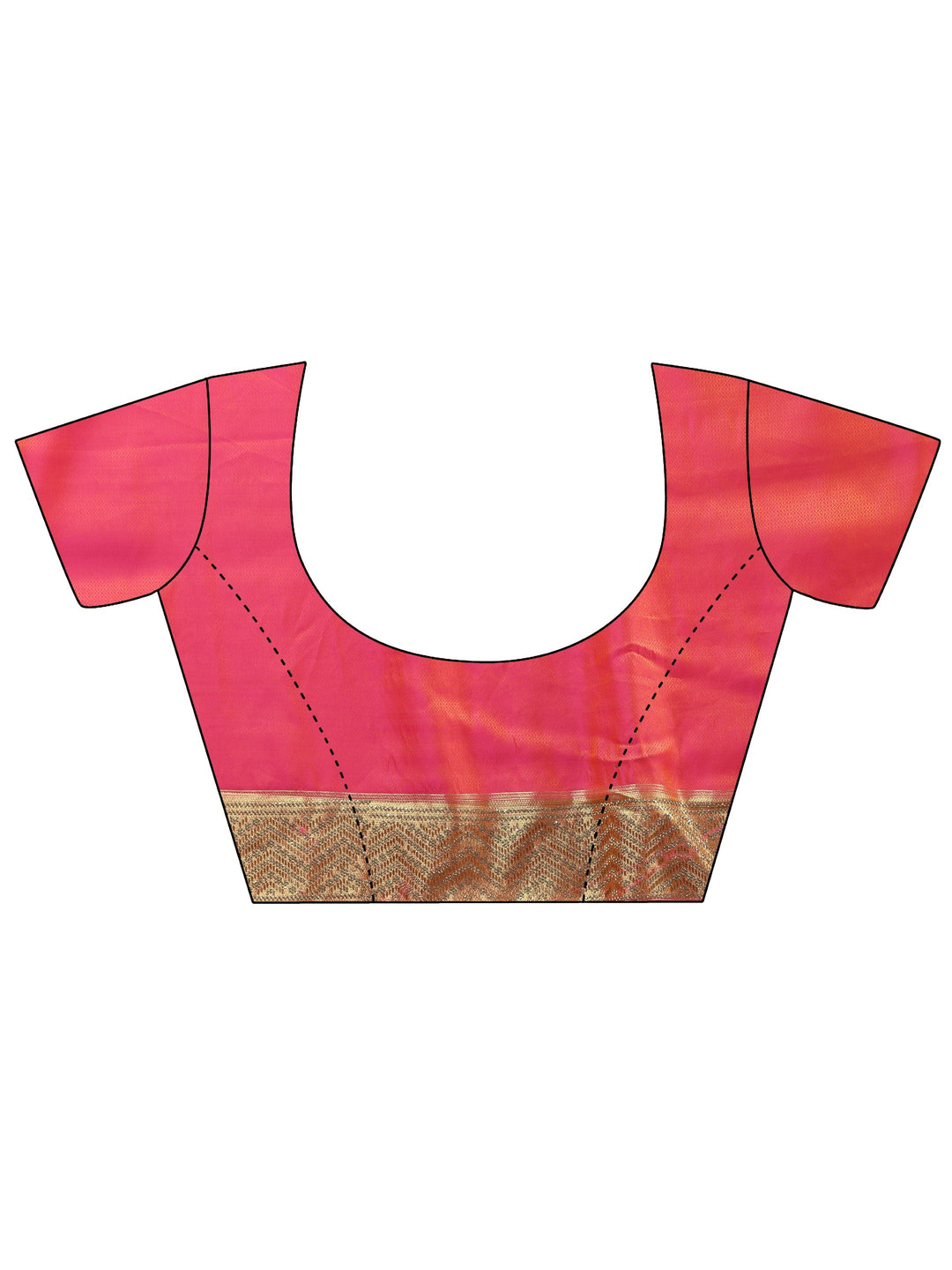 Libas Art Orange Woven Design Silk Blend Saree with Embellished Border