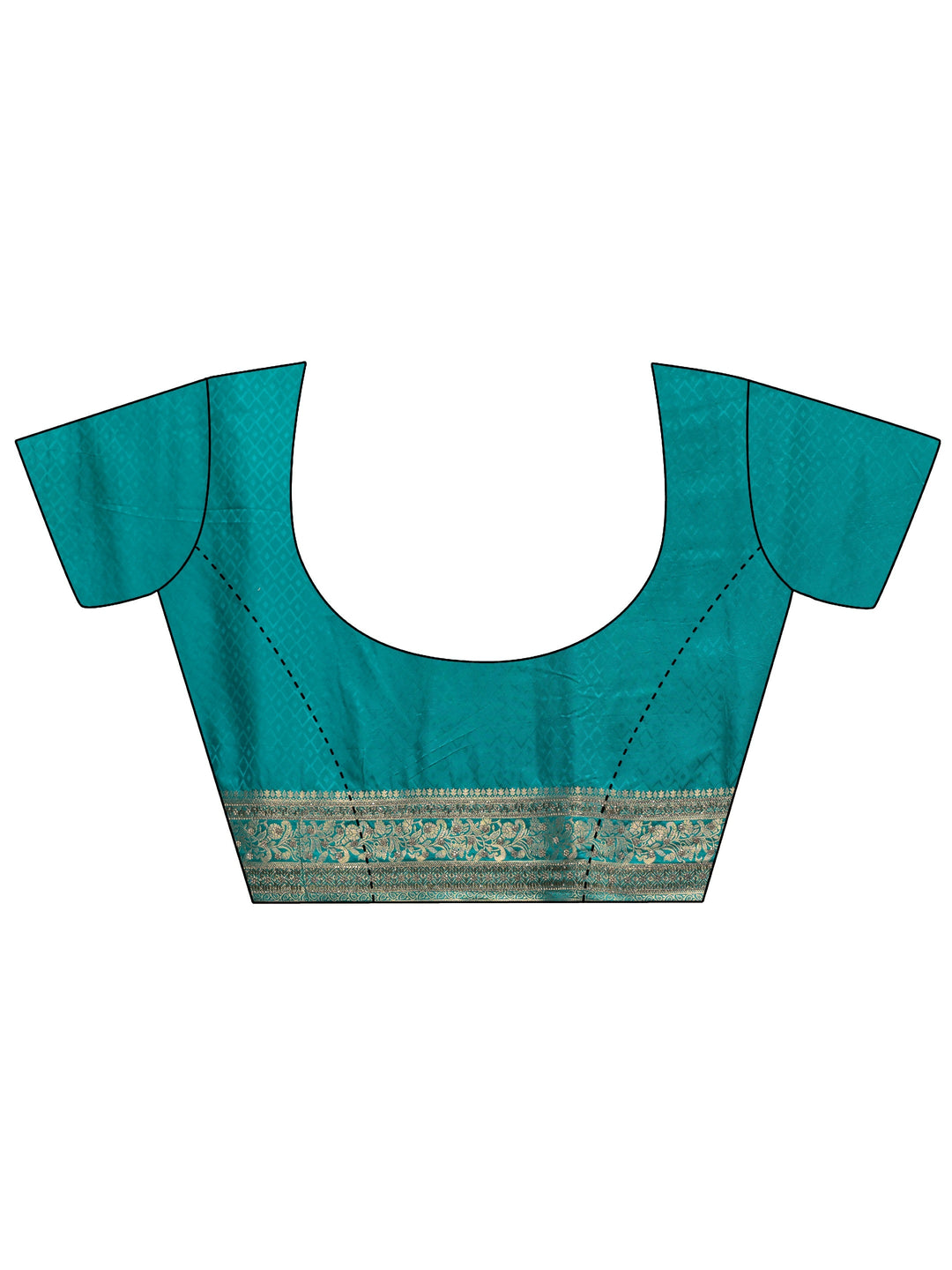 Libas Art Blue Woven Design Stone Work Satin Saree