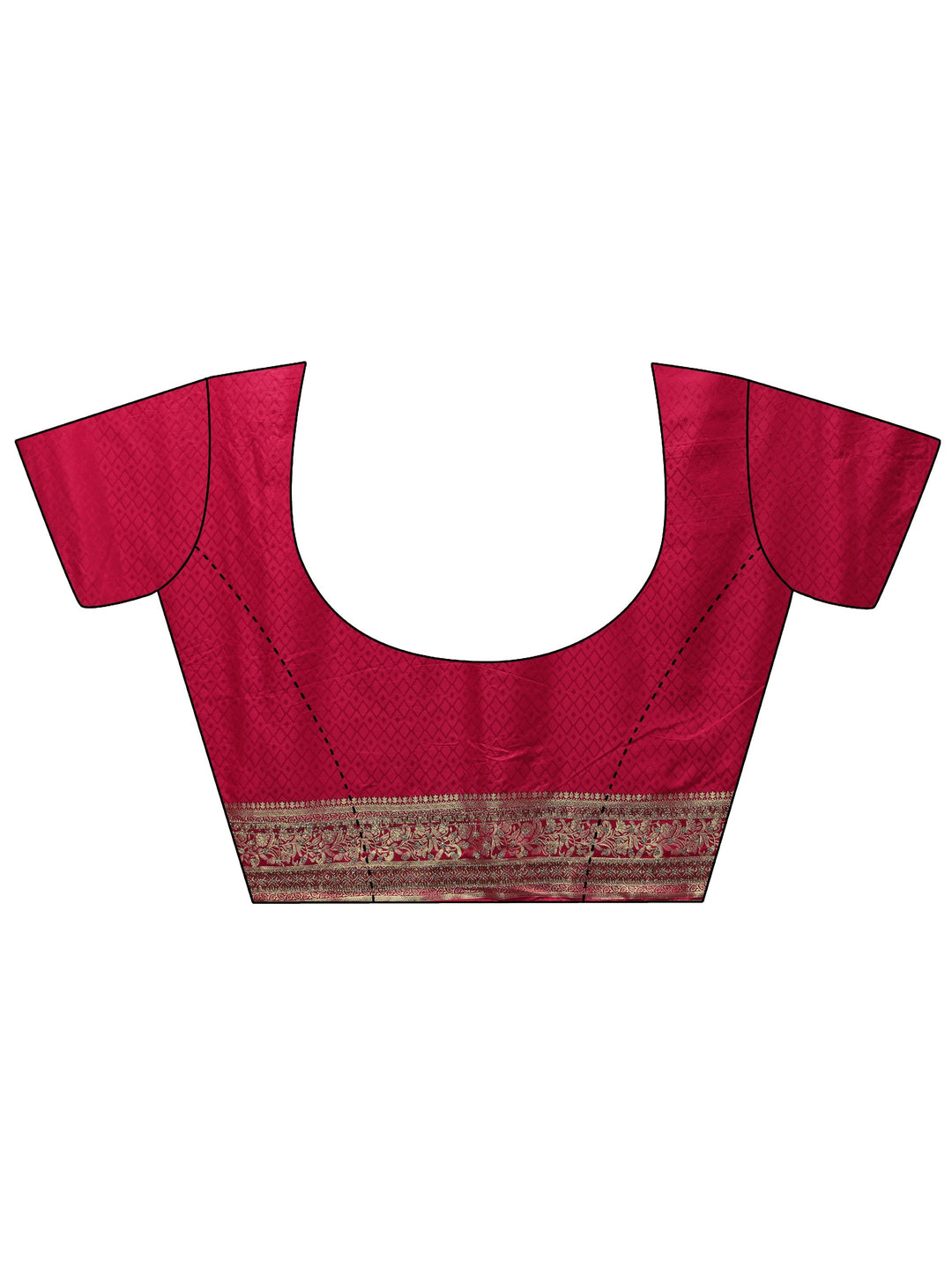 Libas Art Pink Woven Design Stone Work Satin Saree