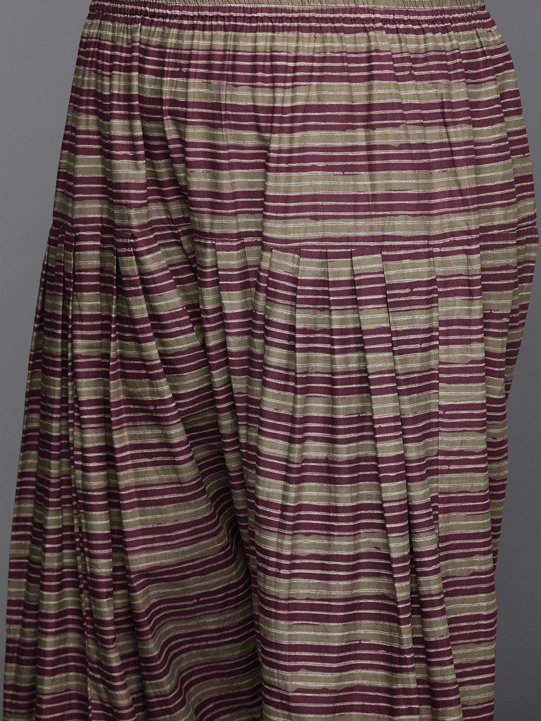 Plus Size Pink Printed Cotton Straight Kurta With Salwar & Dupatta - ShopLibas 