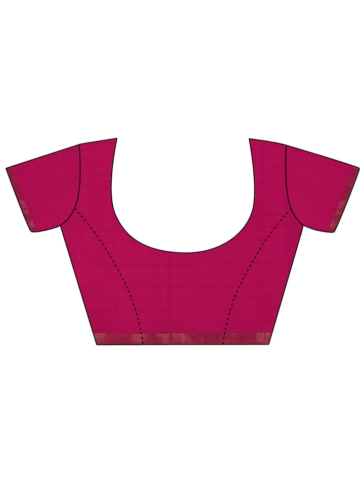 Pink Printed Georgette Saree With Unstitched Blouse Piece