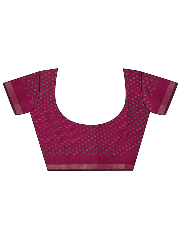 Teal Solid Cotton Saree With Unstitched Blouse Piece