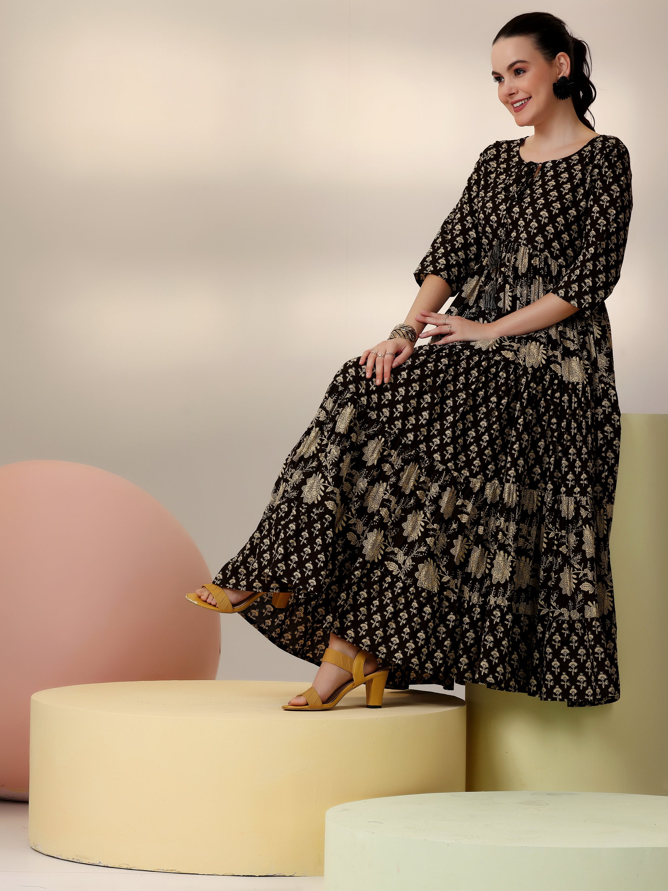 Buy black one piece dresses Online | Libas