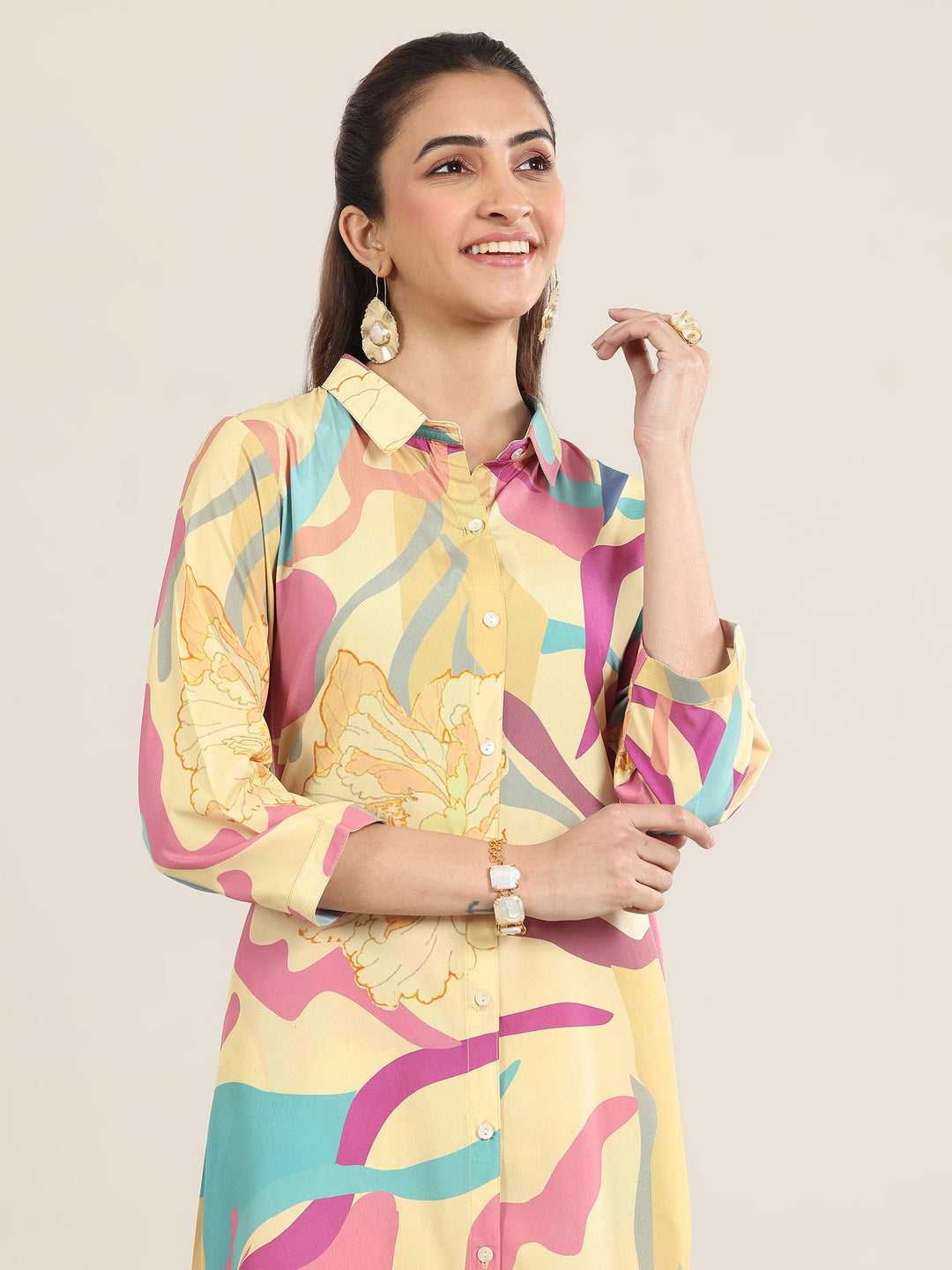 Multi Printed Poly Crepe Co ord sets