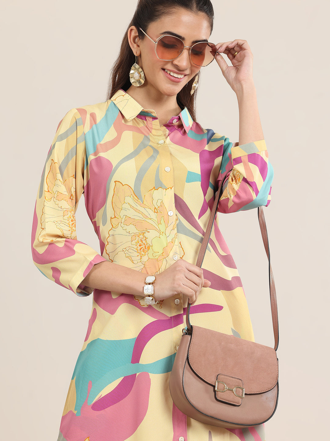 Multi Printed Poly Crepe Co ord sets