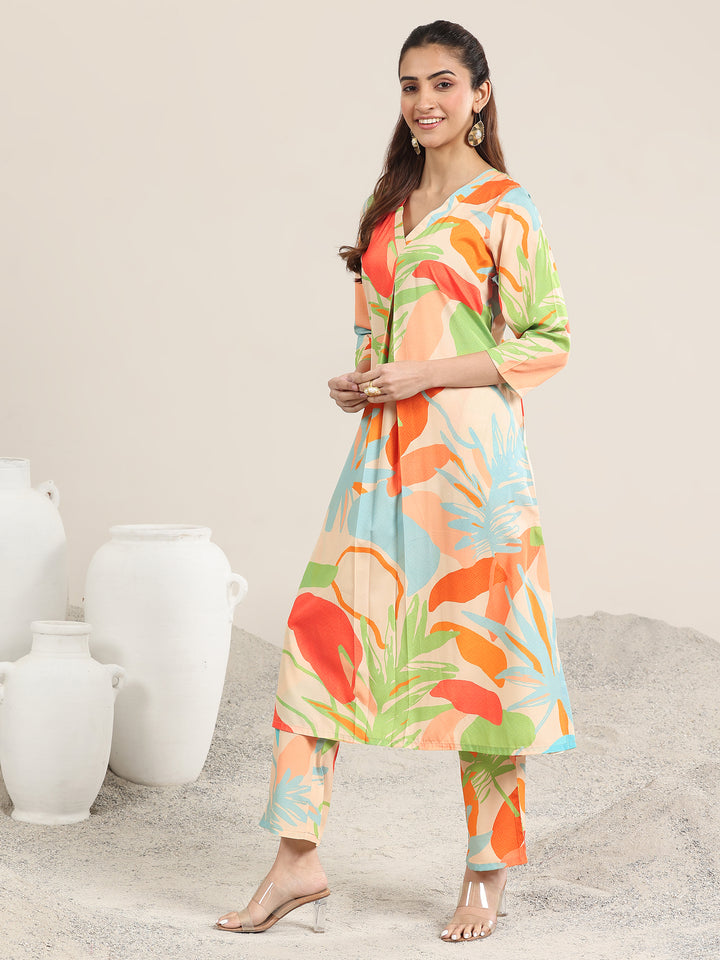Multi Printed Poly Crepe Co ord sets