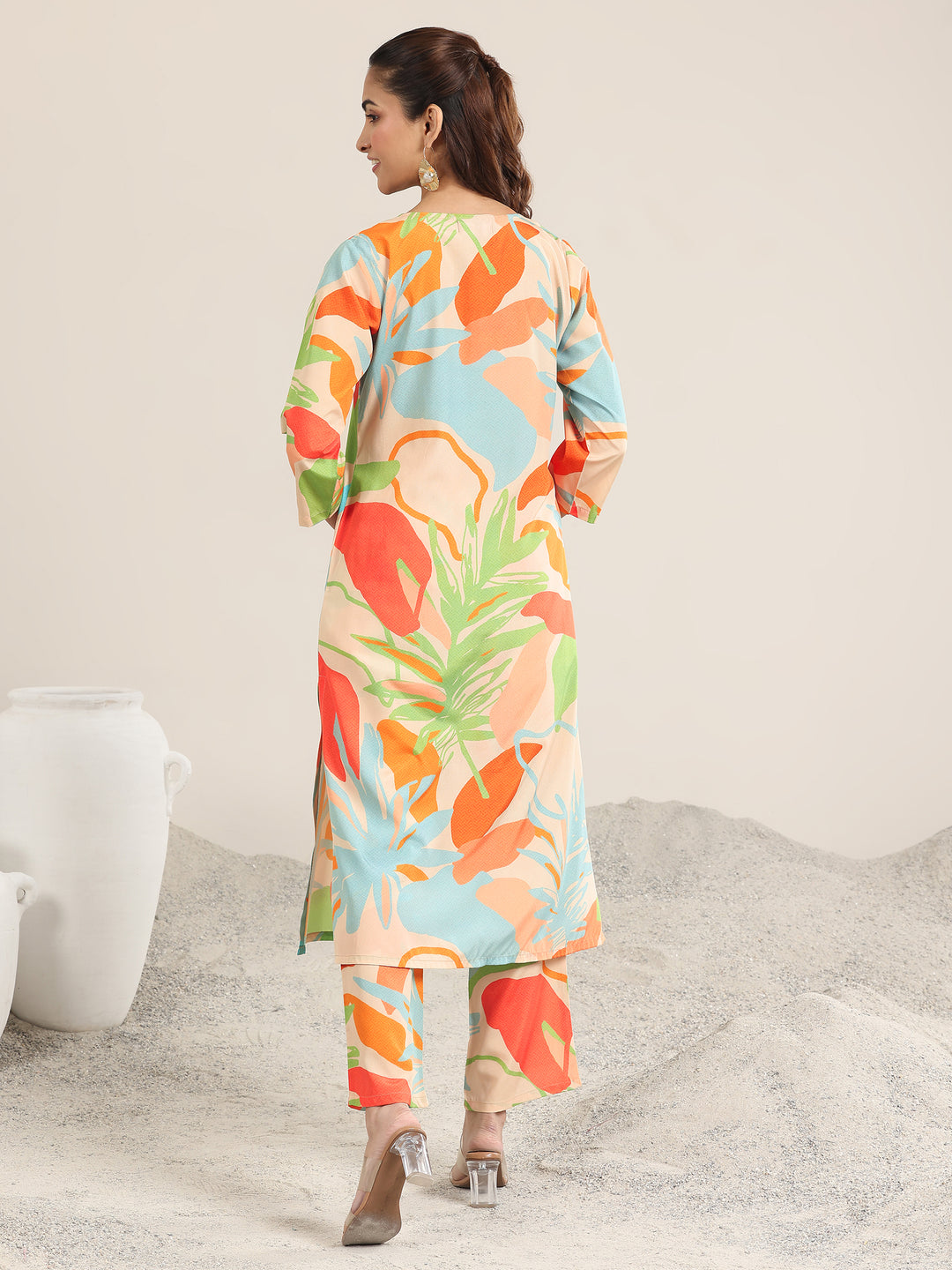 Multi Printed Poly Crepe Co ord sets