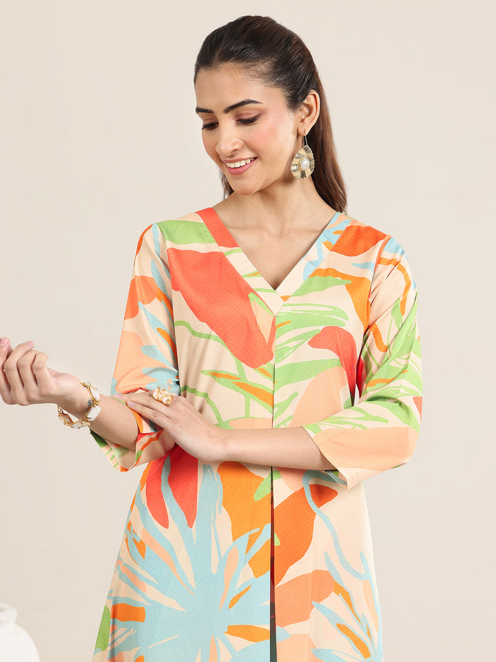 Multi Printed Poly Crepe Co ord sets