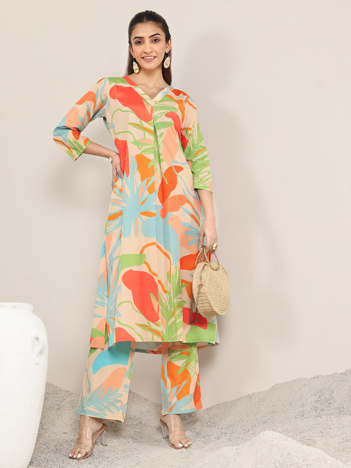 Multi Printed Poly Crepe Co ord sets