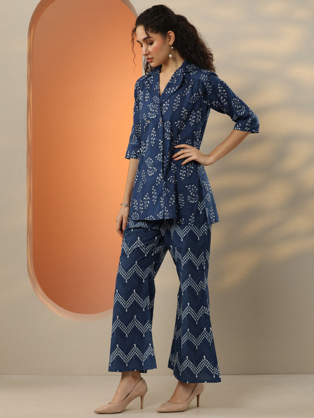 Black Embroidered Viscose Rayon Co-Ord Sets