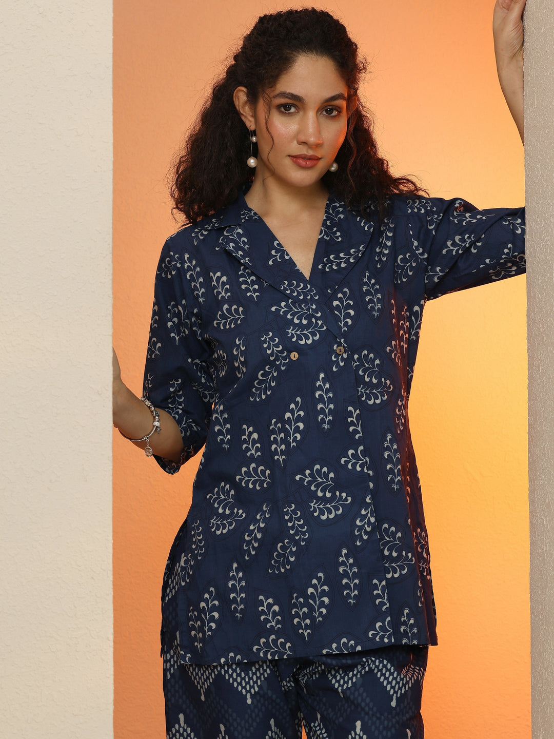 Black Embroidered Viscose Rayon Co-Ord Sets
