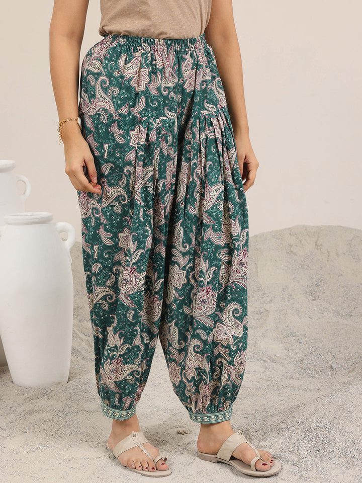 Teal Printed Pure Cotton Co-Ord Sets