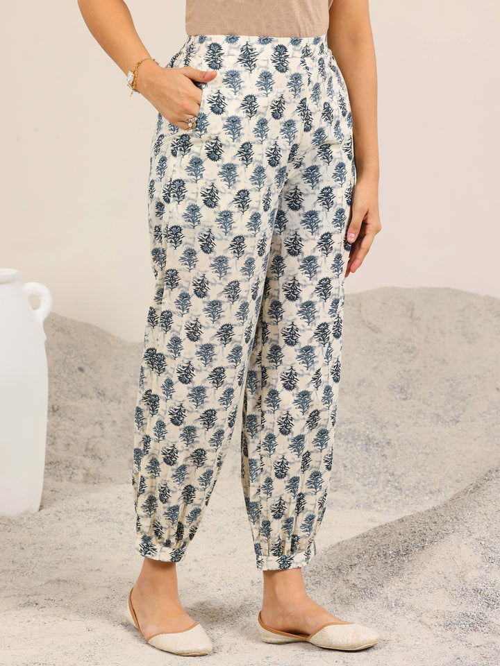 Off White Printed Pure Cotton Co-Ord Sets