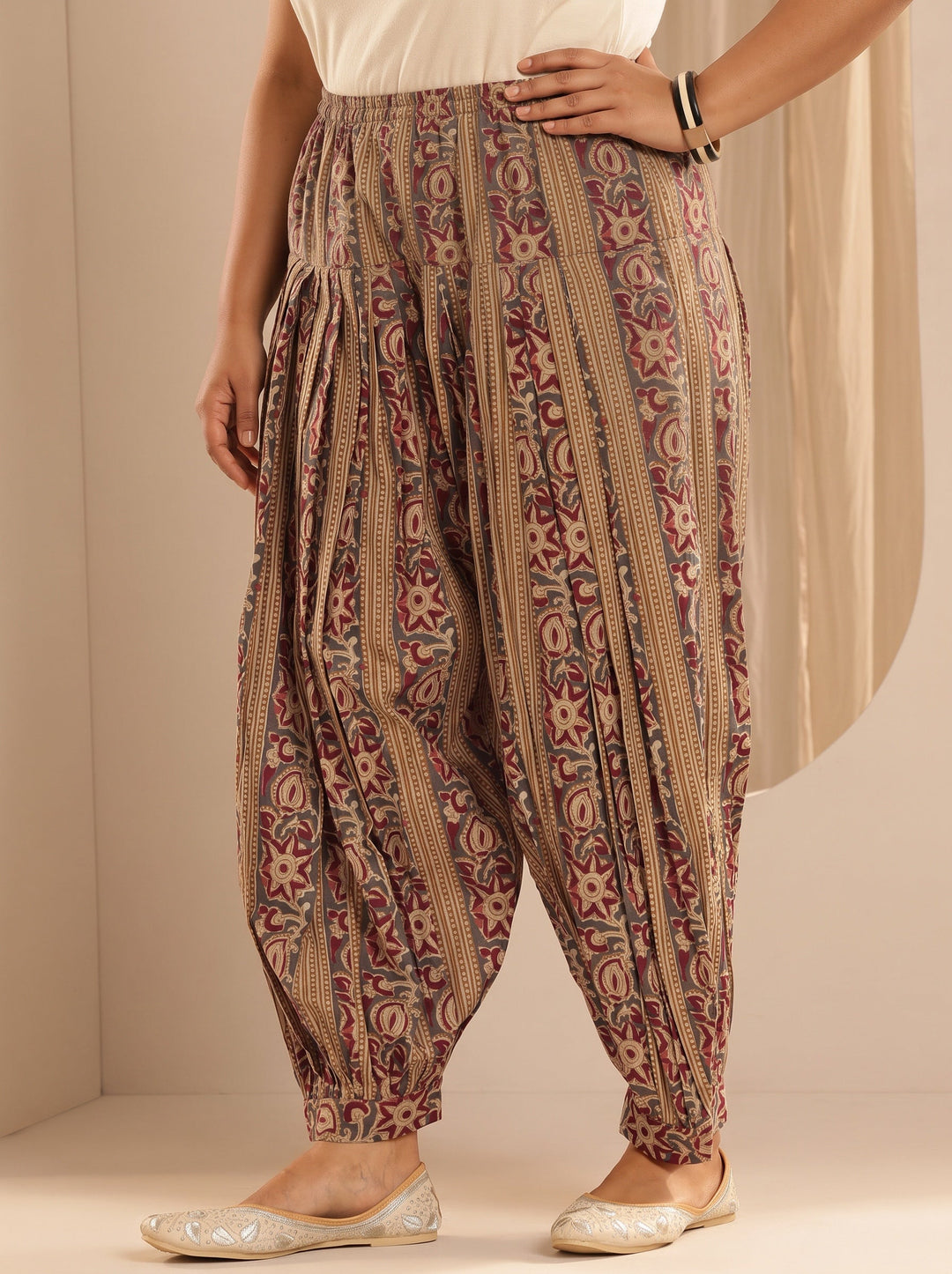 Plus Size Mustard Printed Cotton Straight Suit With Dupatta
