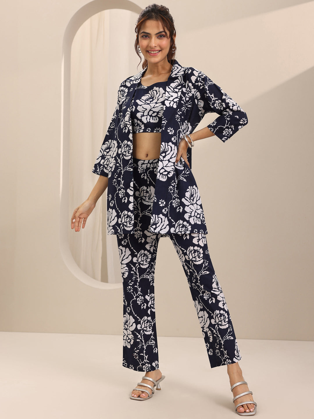 Blue Printed Cotton Co-Ord Sets