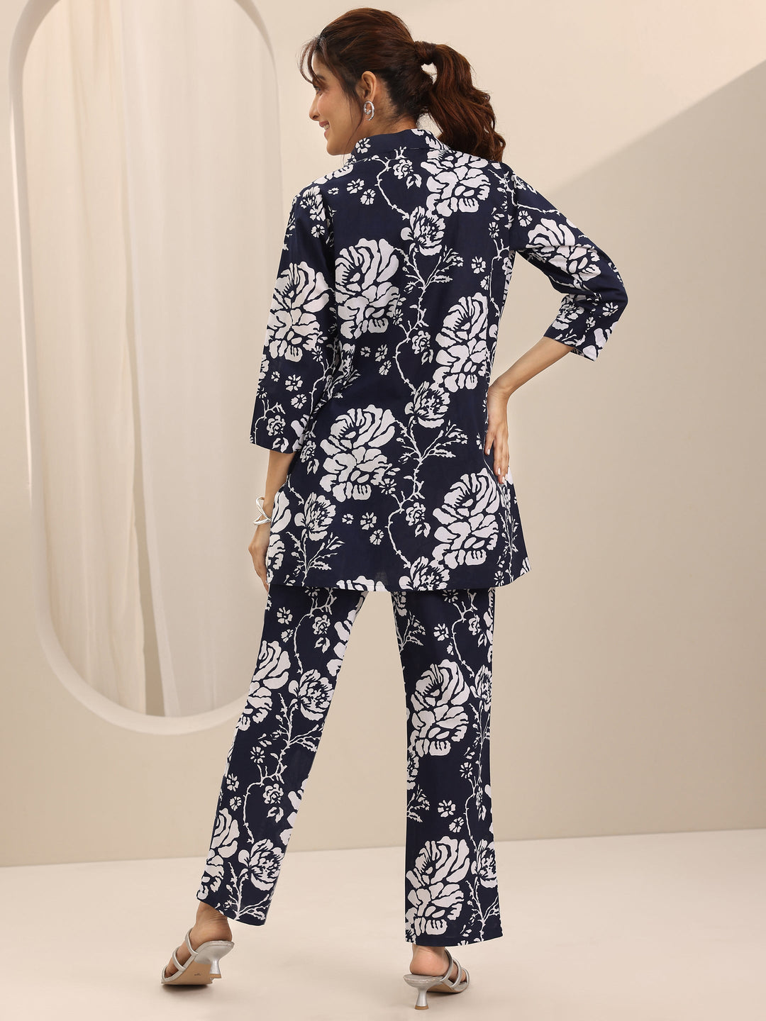 Blue Printed Cotton Co-Ord Sets