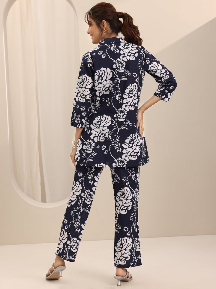 Blue Printed Cotton Co-Ord Sets