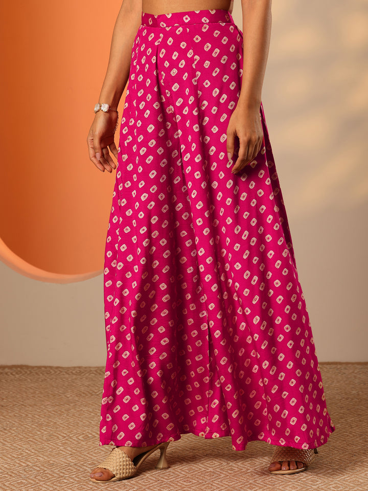 Pink Printed Rayon Co-Ord Sets