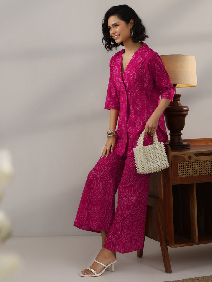 Pink Printed Cotton Co-Ord Sets