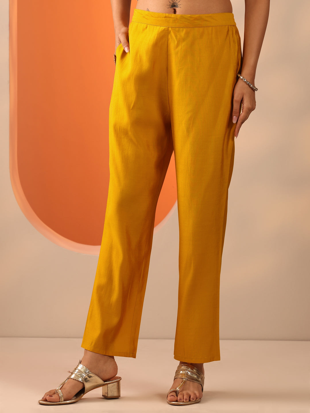 Yellow Embellished Rayon Straight Suit Set With Dupatta