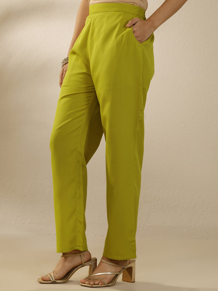 Green Printed Silk Blend Straight Suit Set With Dupatta