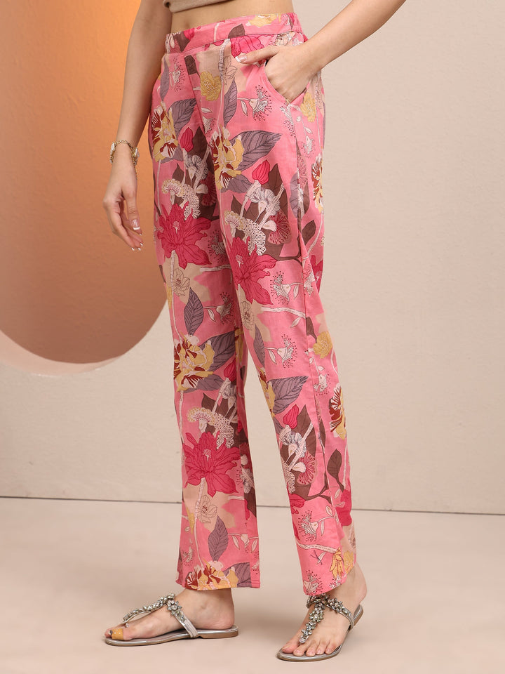 Pink Printed Cotton Co-Ord Sets