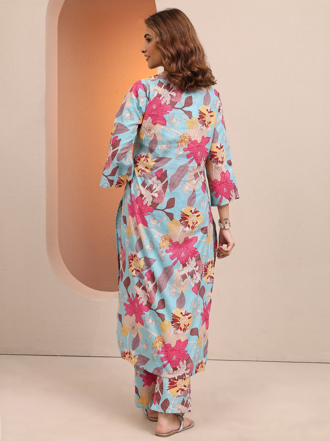 Blue Printed Cotton Co-Ord Sets