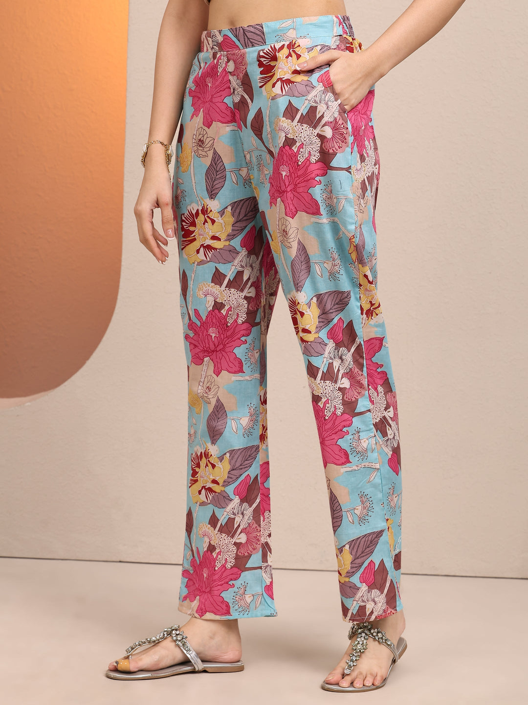 Blue Printed Cotton Co-Ord Sets